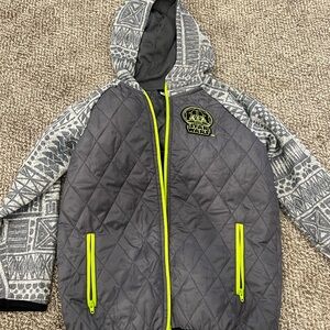 Star Wars Gray Quilted Jacket with Neon Highlights
